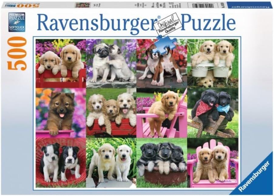 Ravensburger 500p Puz Köpek Yavruları, Yapboz