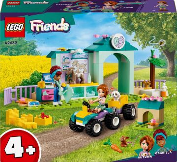 LEGO Friends Çiftlik Hayvanı Veteriner Kliniği 42632-4 Yaş ve Üzeri Çocuklar için Hayvan Figürleri İçeren Yaratıcı Oyuncak Yapım Seti (161 Parça)