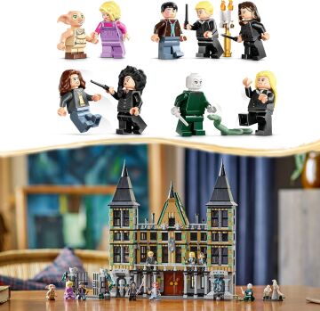 LEGO Harry Potter Malfoy Malikanesi 76453-10 Yaş ve Üzeri Çocuklar ve Yetişkinler için Koleksiyonluk Yaratıcı Oyuncak Yapım Seti, Doğum Günü Hediyesi (1601 Parça)