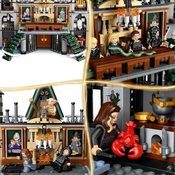 LEGO Harry Potter Malfoy Malikanesi 76453-10 Yaş ve Üzeri Çocuklar ve Yetişkinler için Koleksiyonluk Yaratıcı Oyuncak Yapım Seti, Doğum Günü Hediyesi (1601 Parça)