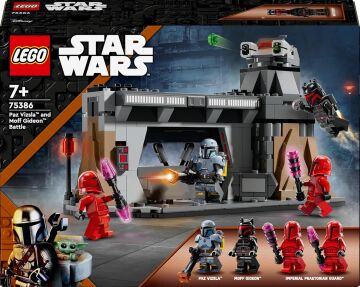 LEGO Star Wars: The Mandalorian Paz Vizsla ve Moff Gideon Savaşı 75386-7 Yaş ve Üzeri Çocuklar için İnşa Edilebilen Koleksiyonluk Yaratıcı Oyuncak Yapım Seti (289 Parça)