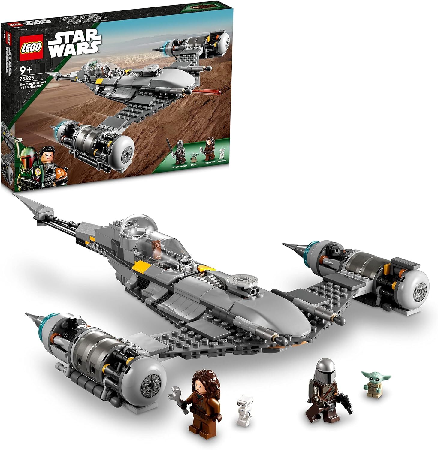 LEGO® Star Wars: Boba Fett’in Kitabı Mandalorian’ın N-1 Starfighter™’ı 75325-9 Yaş ve Üzeri Çocuklar için Oyuncak Yapım Seti (412 Parça)