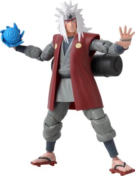 BANDAI 16 cm Jiraiya Poz Verilebilir Figür, Anime Heroes Naruto Serisi