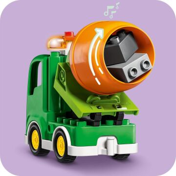 LEGO DUPLO Kasabası İnşaat Sahası 10990, 2 Yaş ve Üzeri için Oyuncak Yapım Seti (61 Parça)