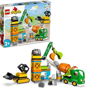LEGO DUPLO Kasabası İnşaat Sahası 10990, 2 Yaş ve Üzeri için Oyuncak Yapım Seti (61 Parça)