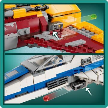 LEGO® Star Wars: Ahsoka Yeni Republic E-Wing™ Shin Hati’nin Starfighter™’ına Karşı 75364-9 Yaş ve Üzeri Star Wars Hayranı Çocuklar için Yaratıcı Oyuncak Yapım Seti (1056 Parça)