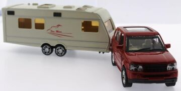 Mega brands Kırmızı Metal Araçlı Karavan Mk1021