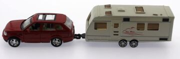 Mega brands Kırmızı Metal Araçlı Karavan Mk1021