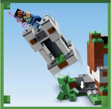 LEGO® Minecraft® Kılıç Üssü 21244-8 Yaş ve Üzeri Çocuklar için İskelet, Creeper™ ve Daha Fazlasını İçeren Oyuncak Yapım Seti (427 Parça)