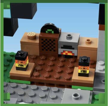 LEGO® Minecraft® Kılıç Üssü 21244-8 Yaş ve Üzeri Çocuklar için İskelet, Creeper™ ve Daha Fazlasını İçeren Oyuncak Yapım Seti (427 Parça)