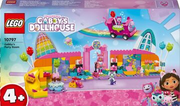 LEGO Gabby’s Dollhouse Gabby’nin Parti Odası 10797, 4 Yaş ve Üzeri Çocuklar için Yaratıcı Oyuncak Yapım Seti (252 Parça)
