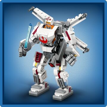LEGO Star Wars Luke Skywalker X-Wing Robotu 75390-6 Yaş ve Üzeri Çocuklar için İnşa Edilebilen Koleksiyonluk Yaratıcı Oyuncak Yapım Seti (195 Parça)