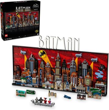 LEGO DC Batman: The Animated Series Gotham City 76271 Süper Kahraman Seven Yetişkinler için Koleksiyonluk Yaratıcı Sergileme Modeli Yapım Seti 4210 Parça