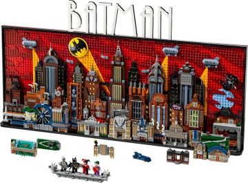 LEGO DC Batman: The Animated Series Gotham City 76271 Süper Kahraman Seven Yetişkinler için Koleksiyonluk Yaratıcı Sergileme Modeli Yapım Seti 4210 Parça