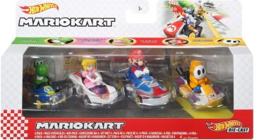 Hot WHeeLS Dörtlü Mariokart, Oyuncak