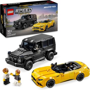 LEGO Speed Champions Mercedes-AMG G 63 ve Mercedes-AMG SL 63 76924, 10 Yaş ve Üzeri Araç Tutkunları için 2 İnşa Edilebilen Model İçeren Yaratıcı Oyuncak Yapım Seti (808 Parça)