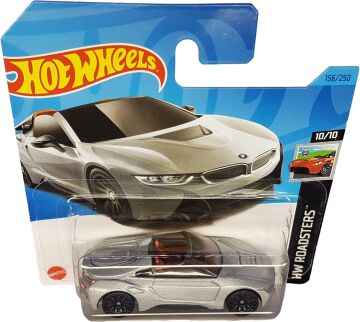 Hot Wheels - BMW i8 Roadster - HW Roadsters 10/10 - HKH44 - Kısa Kart - Gümüş Metalik - Mattel 2023