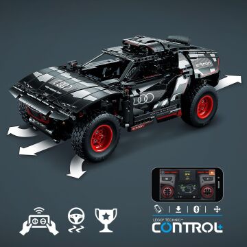 LEGO® Technic Audi RS Q e-tron 42160-10 Yaş ve Üzeri Uzaktan Kumandalı Ralli Arabalarını Seven Çocuklar için Yaratıcı Oyuncak Yapım Seti (914 Parça)