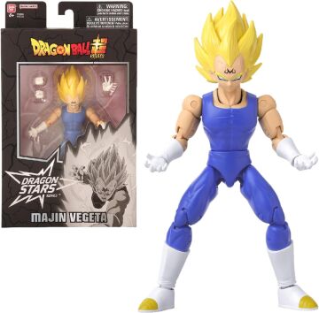 BANDAI 16 cm Dragon Ball, Dragon Yıldızları Poz Verilebilir Figürleri, Majin Vegeta