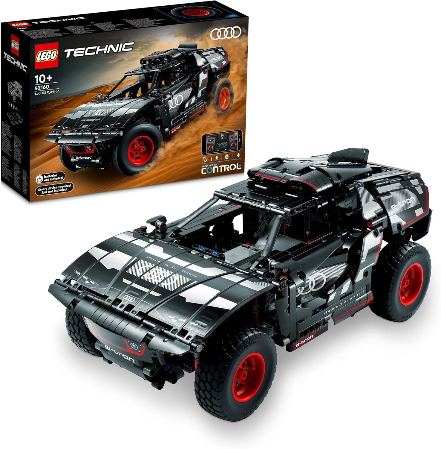 LEGO® Technic Audi RS Q e-tron 42160-10 Yaş ve Üzeri Uzaktan Kumandalı Ralli Arabalarını Seven Çocuklar için Yaratıcı Oyuncak Yapım Seti (914 Parça)