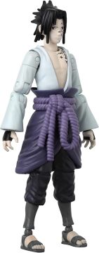 BANDAI, 16 cm Anime Heroes Naruto Sasuke Uchiha Figür ve Aksesuar Seti