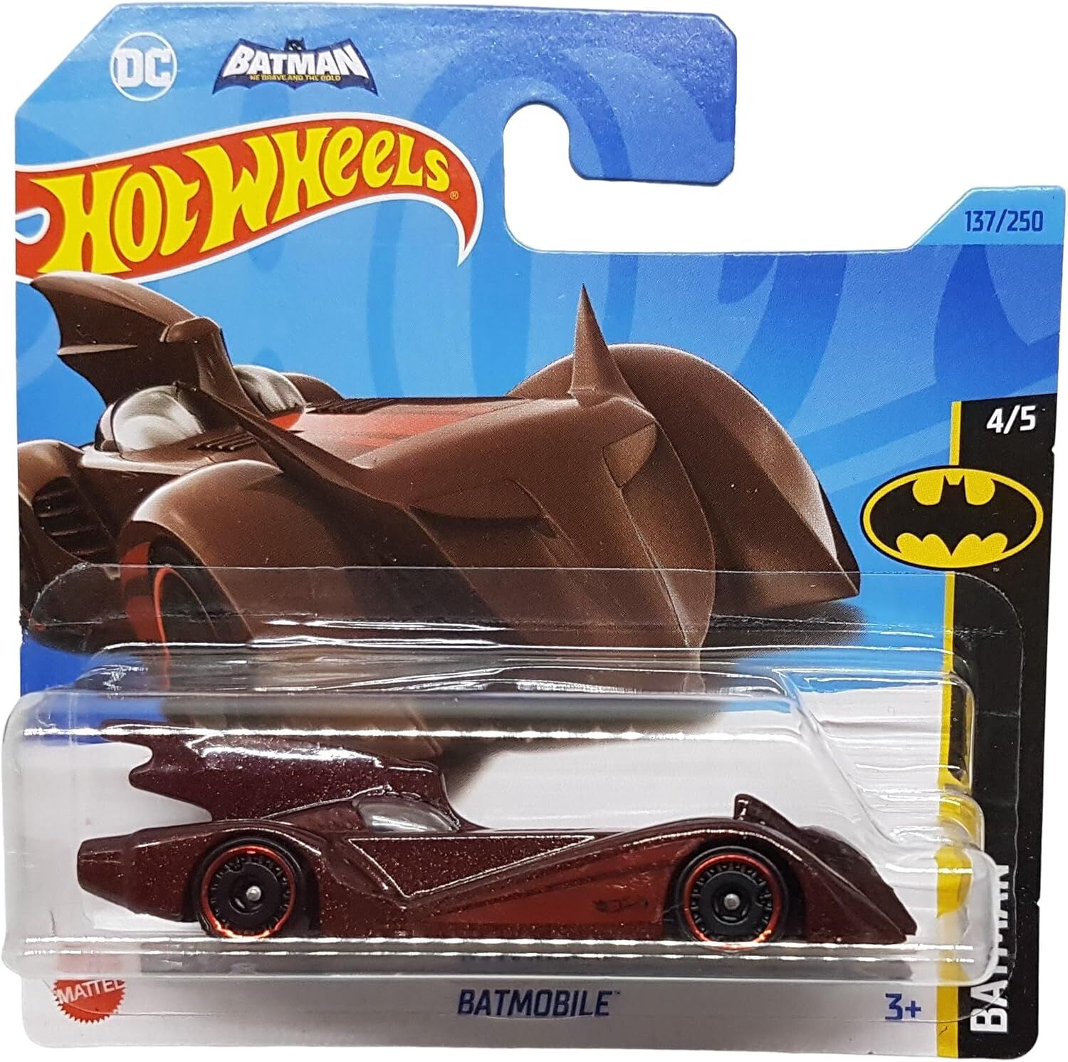 Hot Wheels - Batmobile - Batman: The Brave and The Bold 4/5 - HKG98 - Short Card - DC - Comics - Mattel 2023