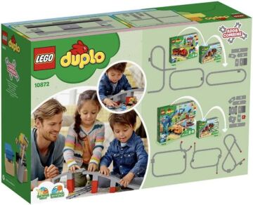 LEGO DUPLO Tren Rayları 10882-2 Yaş ve Üzeri Çocuklar için DUPLO Setleriyle Uyumlu Tamamlayıcı Eğitici Oyuncak Yapım Seti (23 Parça)