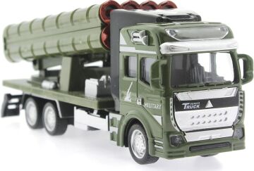 Mega brands Sürtmeli Die Cast Metal Roketatar Rampalı Askeri Kamyon