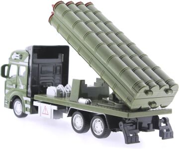 Mega brands Sürtmeli Die Cast Metal Roketatar Rampalı Askeri Kamyon