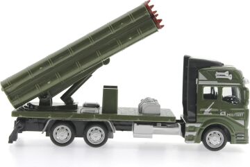 Mega brands Sürtmeli Die Cast Metal Roketatar Rampalı Askeri Kamyon