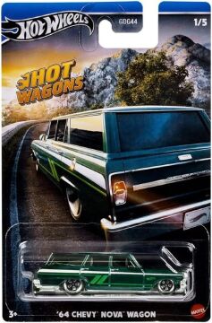 Hot Wheels Hot Wagons Arabalar HWR56-HRR89 01/05 '64 Chevy Nova Wagon