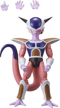 BANDAI 16 cm Dragon Ball Frieza 1. Formu Poz Verilebilir Figür, Dragon Stars Serisi
