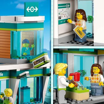 LEGO® City Tren İstasyonu 60335-7 Yaş ve Üzeri Çocuklar için Demiryolu Kamyonu, Otobüs ve Hemzemin Geçit İçeren Oyuncak Yapım Seti (907 Parça)