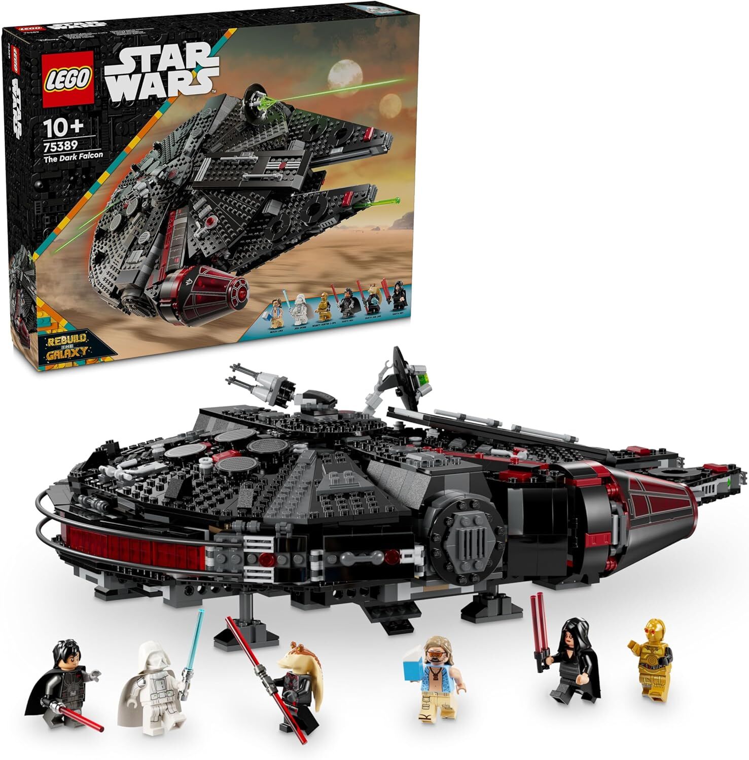 LEGO Star Wars Karanlık Falcon 75389 – 10 Yaş ve Üzeri Star Wars Sevenler için İnşa Edilebilen Oyuncak Araç Yapım Seti (1579 Parça)