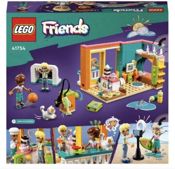 LEGO® Friends Leo'nun Odası 41754-6 Yaş ve Üzeri Çocuklar için 2 Mini Bebek (Leo ve Olly) İçeren Yaratıcı Oyuncak Yapım Seti (203 Parça)
