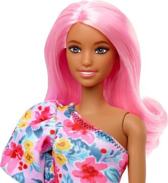 Barbie Fashionastas Büyüleyici Parti Bebekleri, Tek Omuz Elbiseli