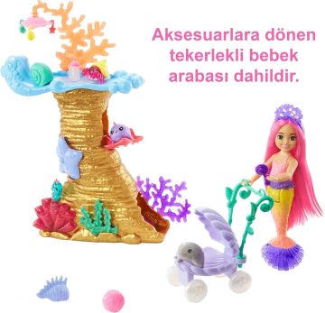 Barbie Deniz Hayvanları Oyun Seti, 3 yaş ve üzeri, HHG58