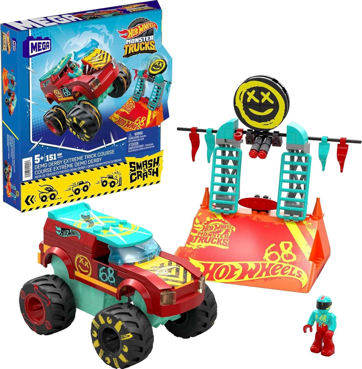 MEGA Hot Wheels Smash N Crash Demo Derby Extreme Çarpışma Seti