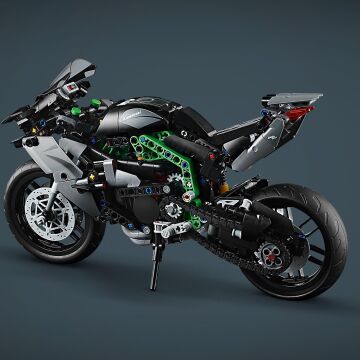 LEGO Technic Kawasaki Ninja H2R Motosiklet 42170-10 Yaş ve Üzeri Çocuklar için Koleksiyonluk Yaratıcı Oyuncak Model Yapım Seti (643 Parça)