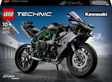 LEGO Technic Kawasaki Ninja H2R Motosiklet 42170-10 Yaş ve Üzeri Çocuklar için Koleksiyonluk Yaratıcı Oyuncak Model Yapım Seti (643 Parça)