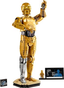LEGO Star Wars C-3PO 75398 - Yetişkinler için İnşa Edilebilen Koleksiyonluk ve Nostaljik Droid Figürü Yapım Seti (1138 Parça)