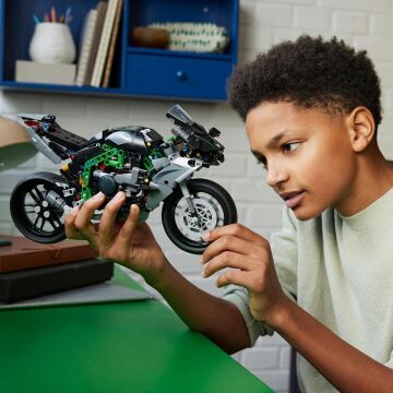 LEGO Technic Kawasaki Ninja H2R Motosiklet 42170-10 Yaş ve Üzeri Çocuklar için Koleksiyonluk Yaratıcı Oyuncak Model Yapım Seti (643 Parça)