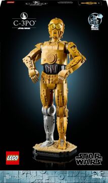 LEGO Star Wars C-3PO 75398 - Yetişkinler için İnşa Edilebilen Koleksiyonluk ve Nostaljik Droid Figürü Yapım Seti (1138 Parça)