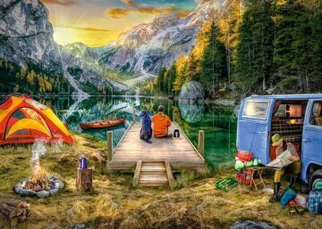 Ravensburger 1000p Puzzle Kamp, Yapboz