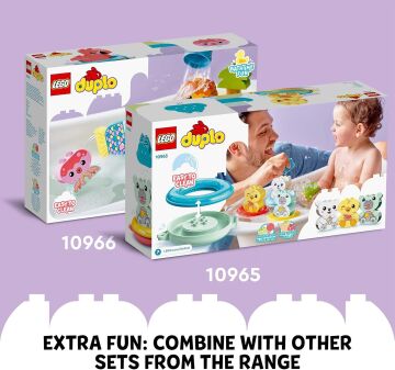 LEGO® DUPLO® İlk Banyo Zamanı Eğlencesi: Yüzen Kırmızı Panda 10964-18 Ay ve Üzeri Okul Öncesi Yaştaki Çocuklar için Oyuncak Yapım Seti (5 Parça)