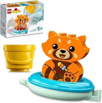 LEGO® DUPLO® İlk Banyo Zamanı Eğlencesi: Yüzen Kırmızı Panda 10964-18 Ay ve Üzeri Okul Öncesi Yaştaki Çocuklar için Oyuncak Yapım Seti (5 Parça)