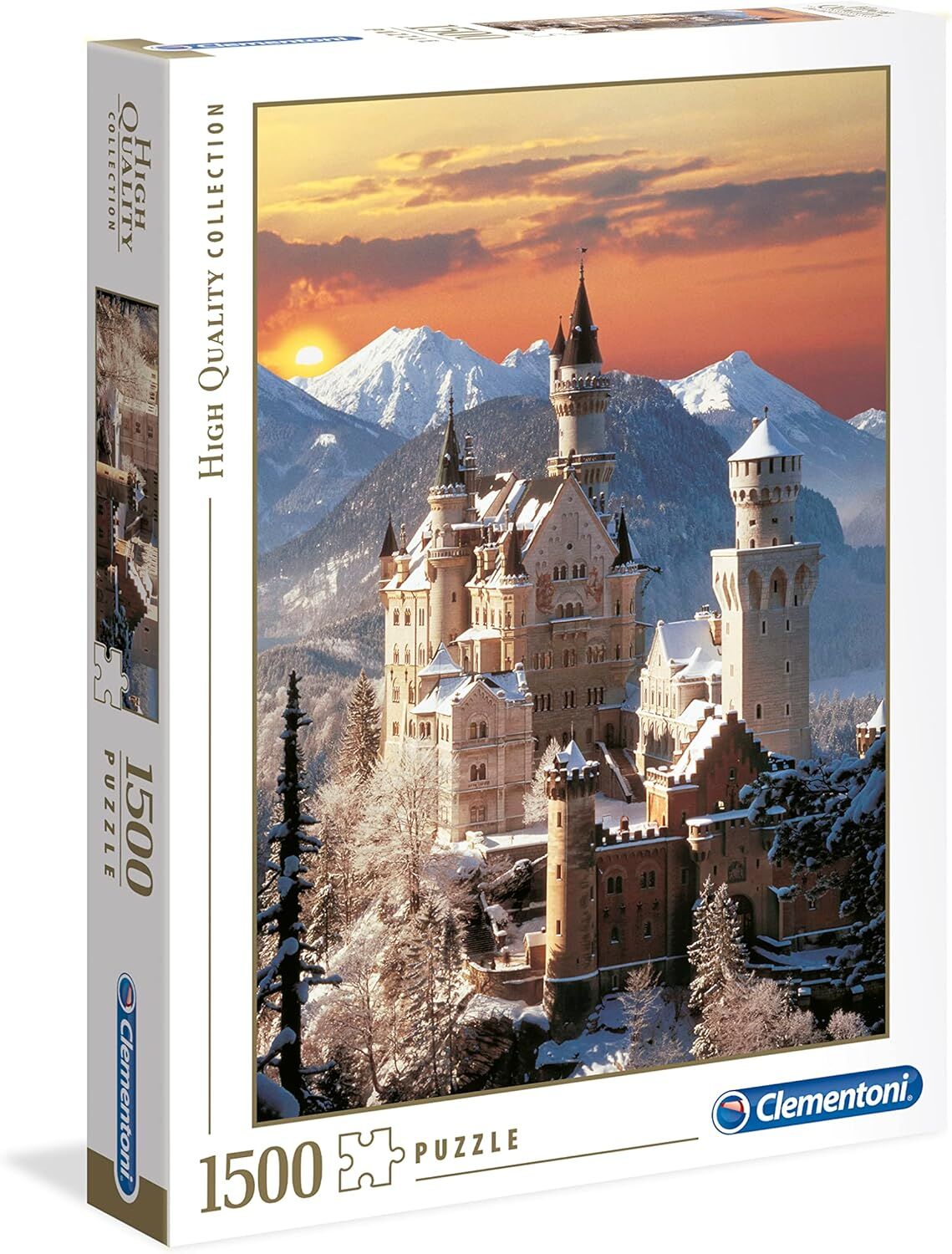 Clementoni - 31925 Yetişkinler ve Çocuklar için Collection Neuschwanstein 1500 Parça Yapboz