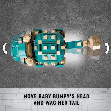 LEGO Jurassic World Yavru Bumpy: Ankylosaurus 76962-7 Yaş ve Üzeri Kretase Kampı Hayranları için Yaratıcı Oyuncak Yapım Seti (358 Parça)