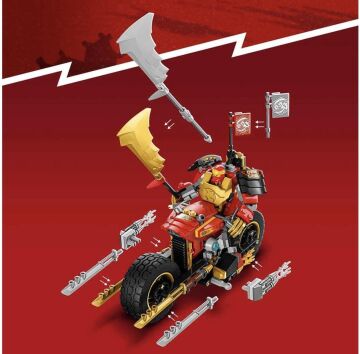 LEGO® NINJAGO® Kai’nin Robot Motosikleti EVO 71783-7 Yaş ve Üzeri Çocuklar için Kai ve İskelet Minifigürleri İçeren Yaratıcı Oyuncak Yapım Seti (312 Parça)