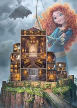 Ravensburger Disney Kalesi Koleksiyonu: Merida Yetişkinler için 1000 Parça Yapboz | Benzersiz Softclick Teknolojisi | Canlı, Parlamayan Görüntüler | Rahatlama ve Yapıştırma Süresi için Mükemmel | 27 x
